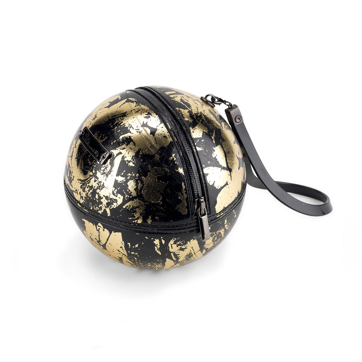 “Rock’n’Ball” sphere handbag, gold plated