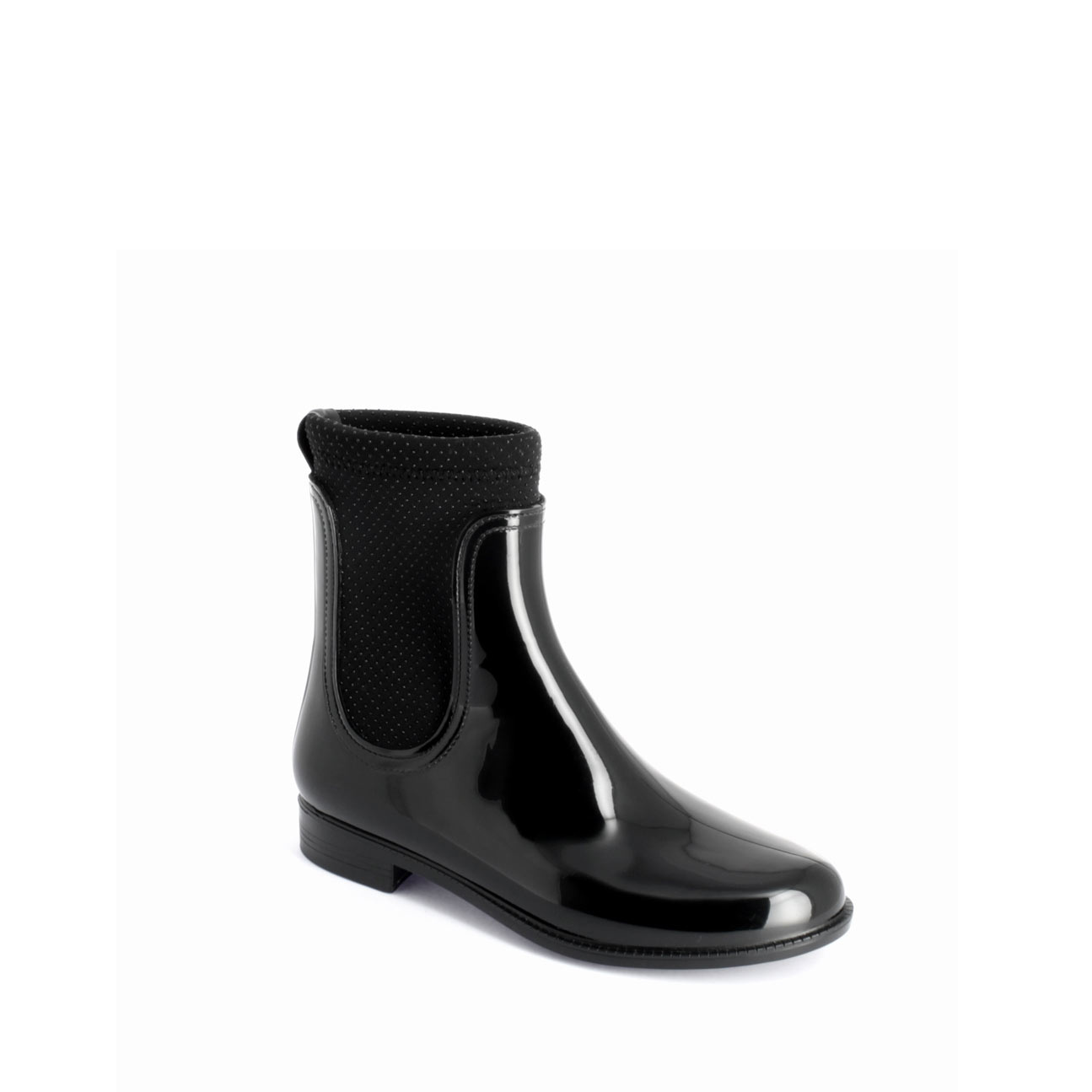 Chelsea boot with neoprene polka dot lining