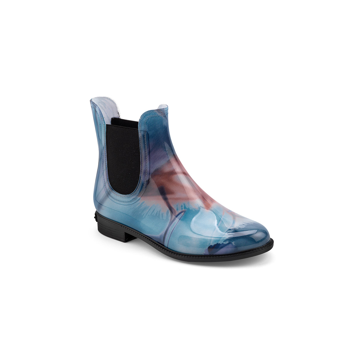 chelsea rain boot in pvc with pattern print