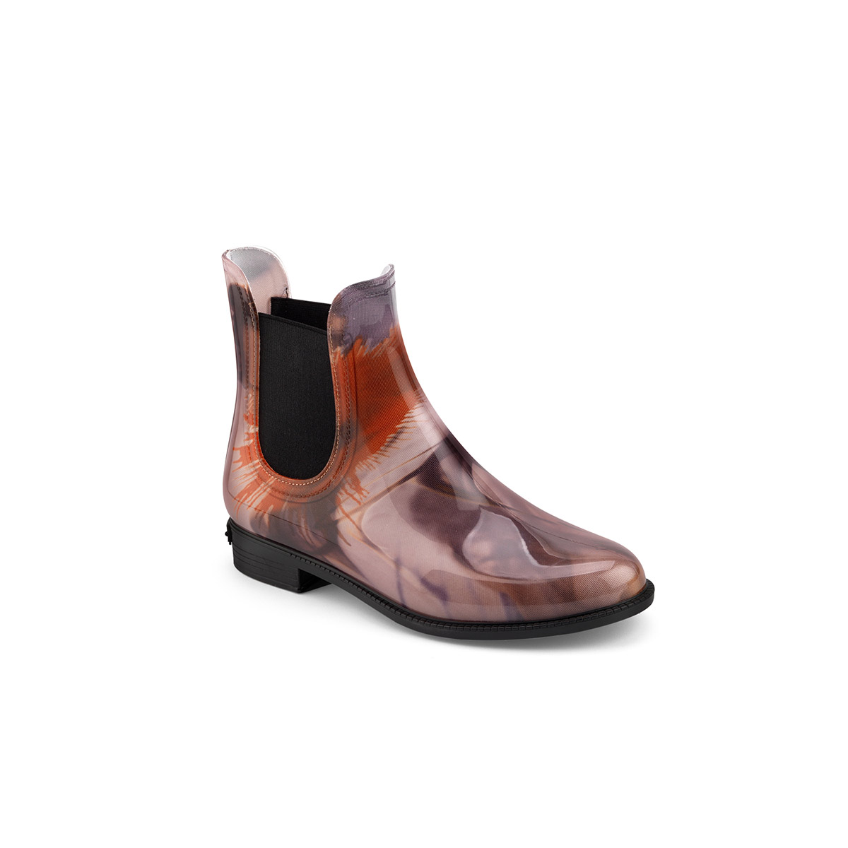 chelsea rain boot in pvc with pattern print