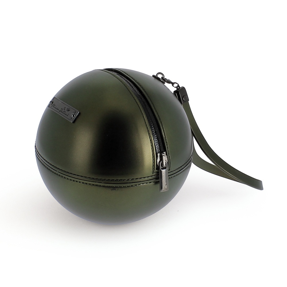 “Rock’n’Ball” sphere handbag, iridescent gold effect
