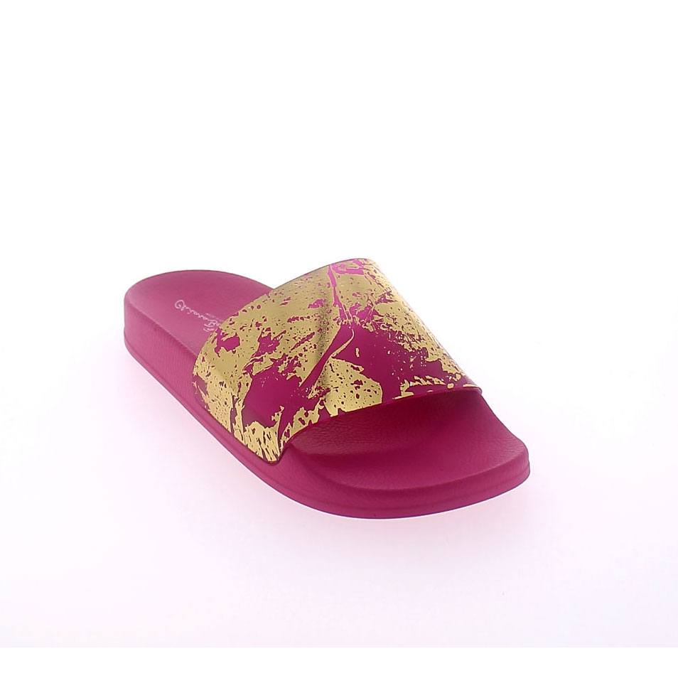 Grünland Ciabatte Invernali Donna In Lana Fucsia - Fodera In Feltro, Suola Gomma, Taglia 40