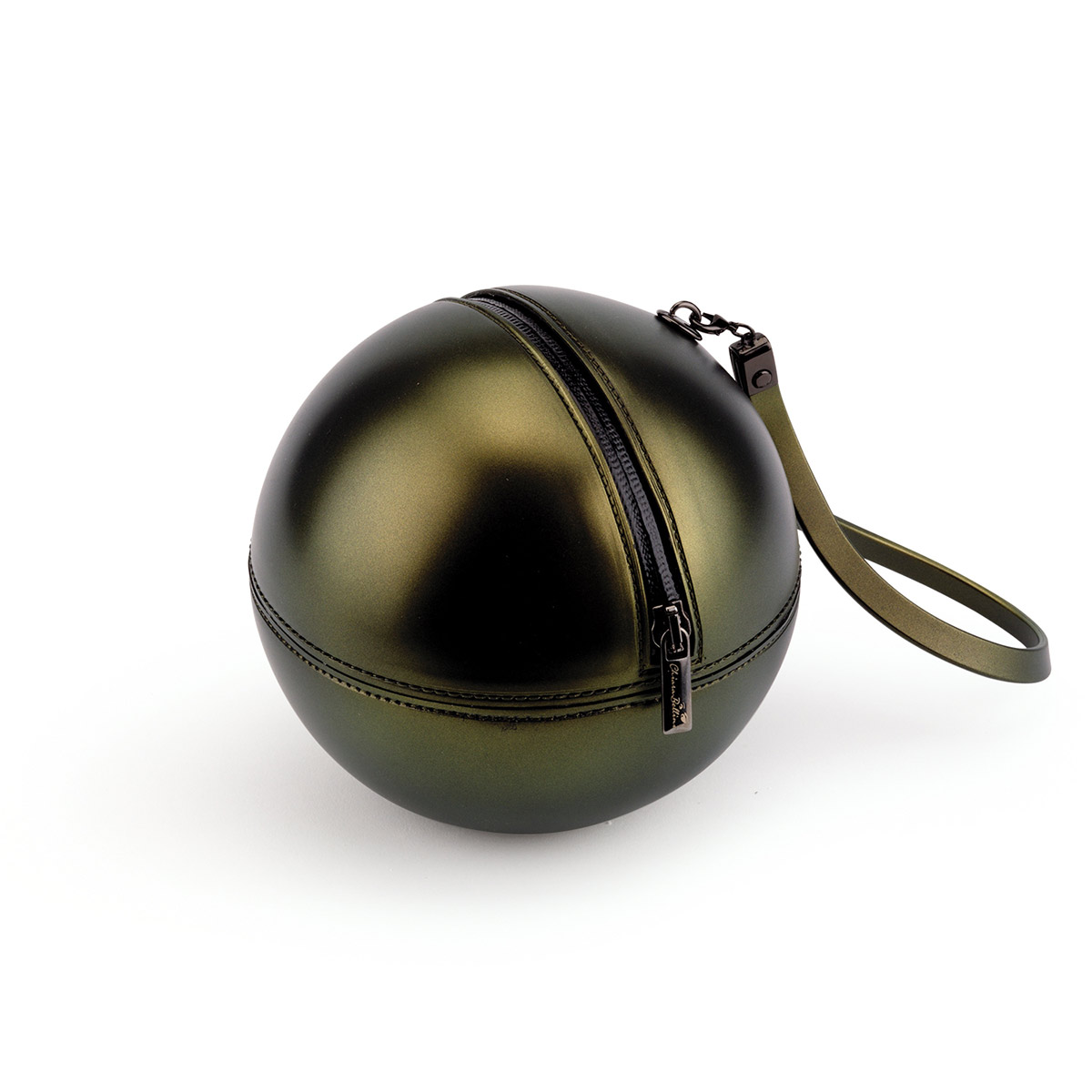 Sphere Bag in Pvc with iridescent effect