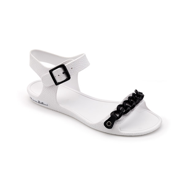 PVC SANDAL WITH TWO-COLOUR CHAIN