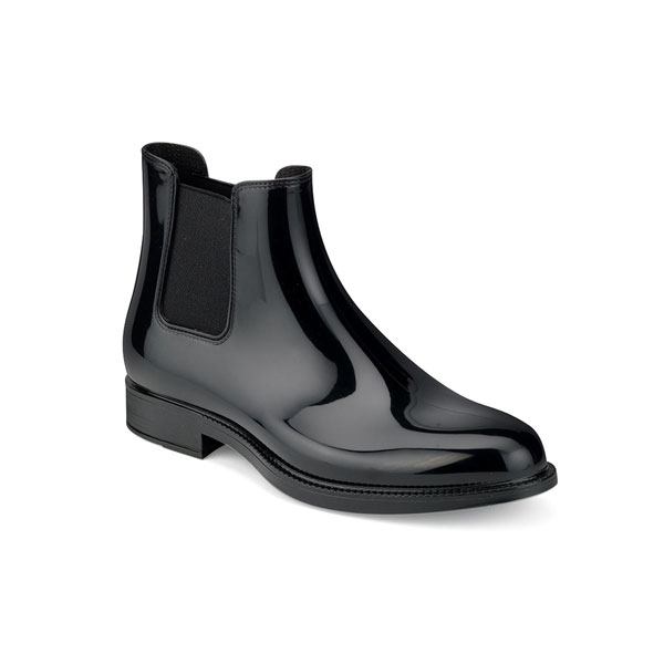 CHELSEA RAIN BOOT IN TWO-COLOUR PVC WITH BRIGHT FINISH