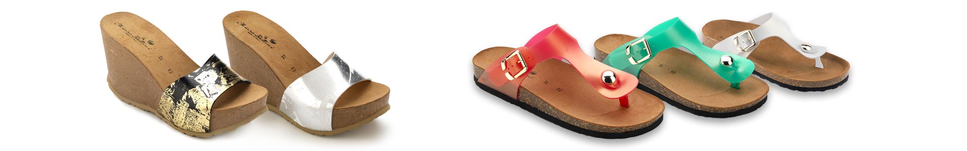 Sandals with cork sole today for sale in our on-line shop! 