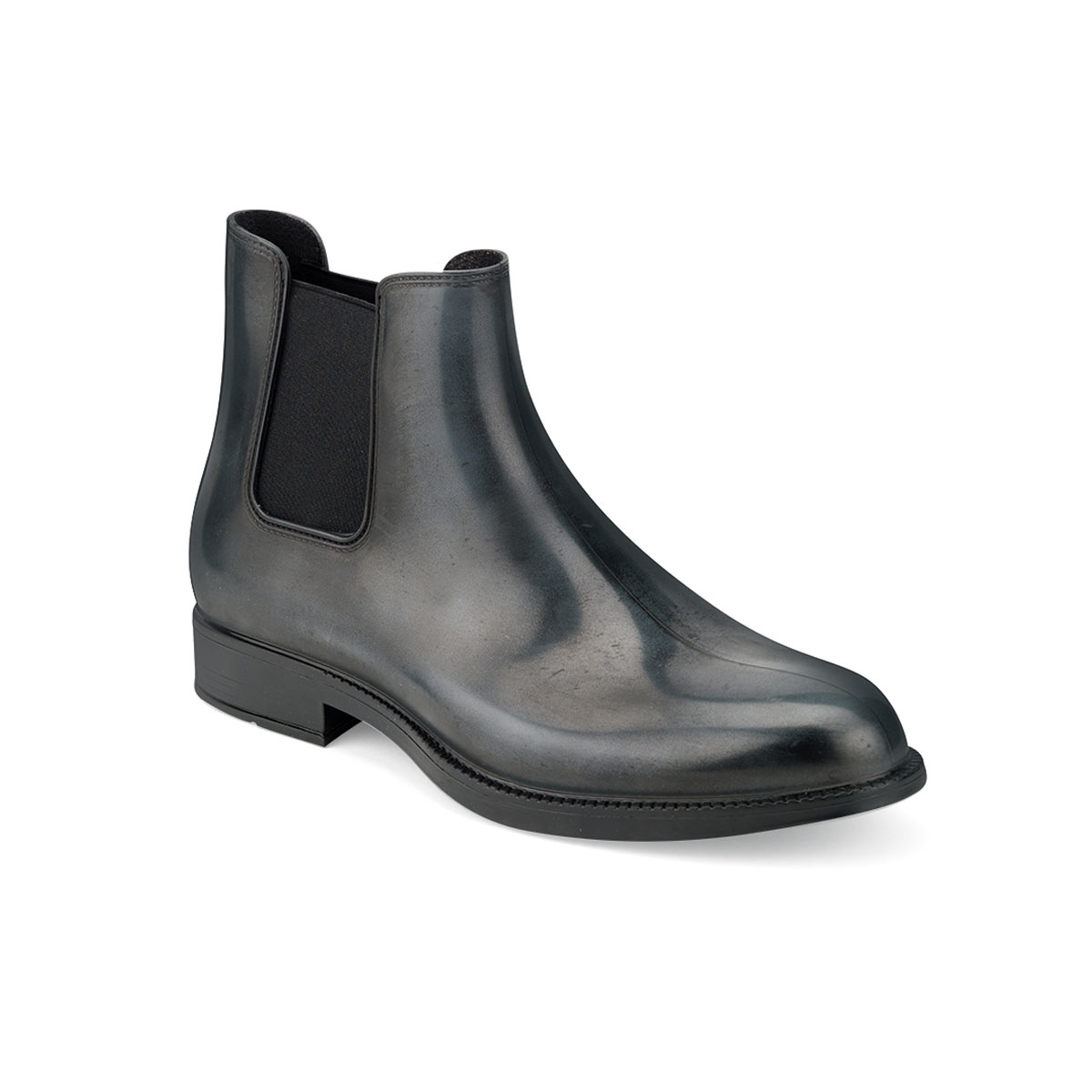 CHELSEA RAIN BOOT WITH BRUSHED MATT EFFECT. GREY